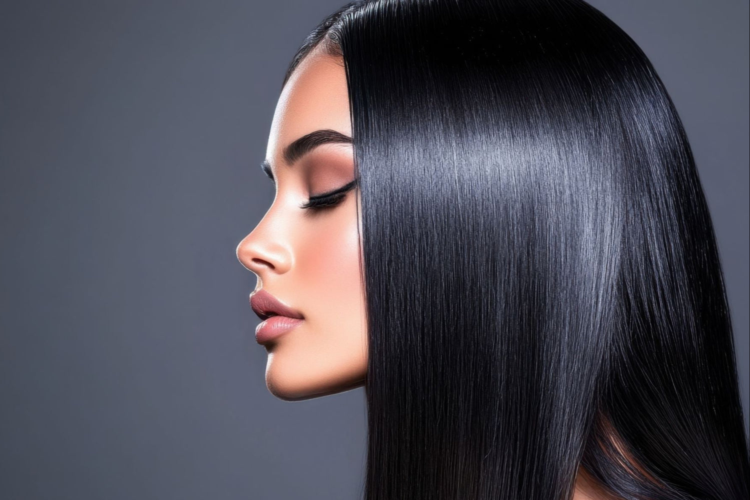 cheveux lisses glossy