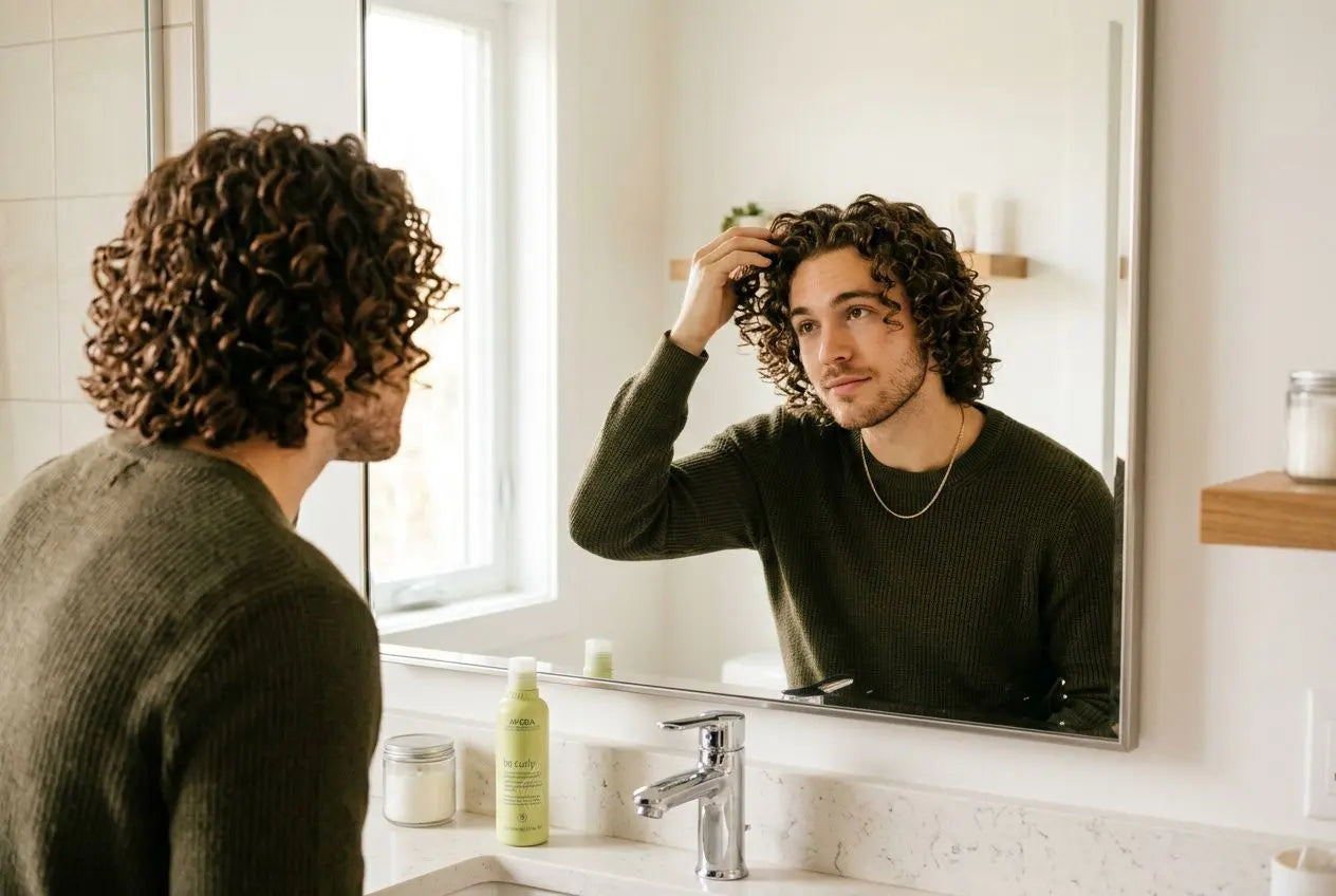 Soin cheveux frisés homme : guide routine pour boucles parfaites Image