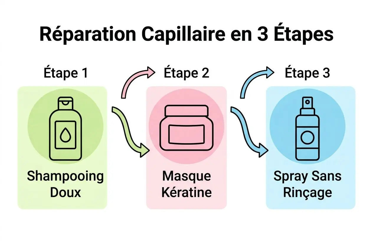 Traitement kératine cheveux abîmés : guide et meilleurs soins Image