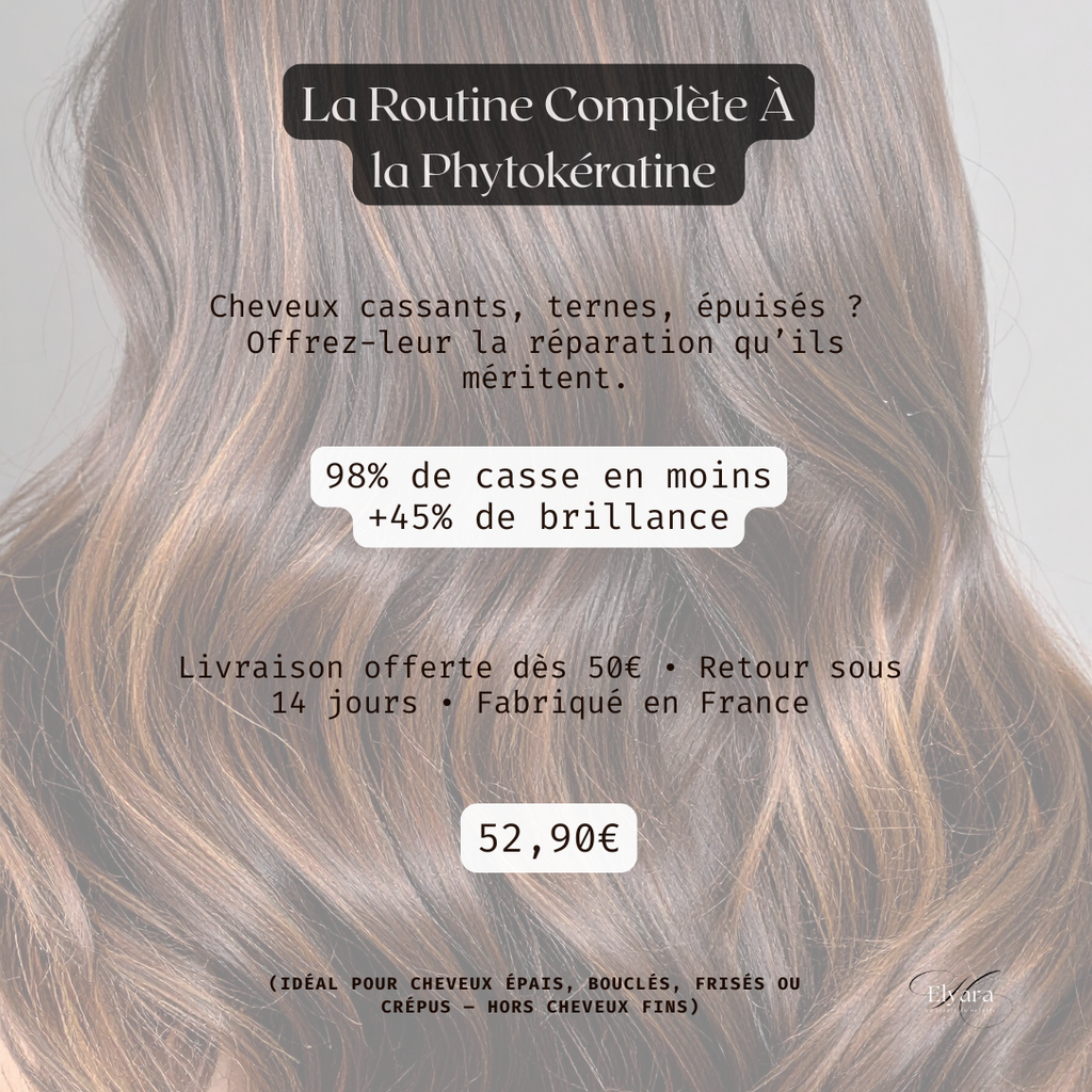 La Routine Complète à la Phytokératine pour cheveux secs et abîmés.
