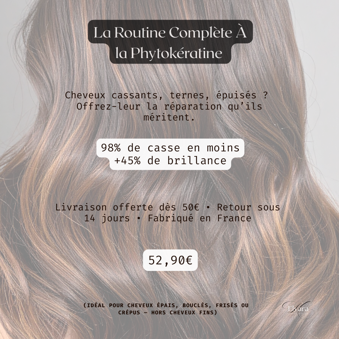 La Routine Complète à la Phytokératine pour cheveux secs et abîmés.
